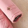 Cappotto di Cotone Slimming con Cappuccio in Eco-pelliccia Stile Europeo & Americano Autunno/Inverno 2025