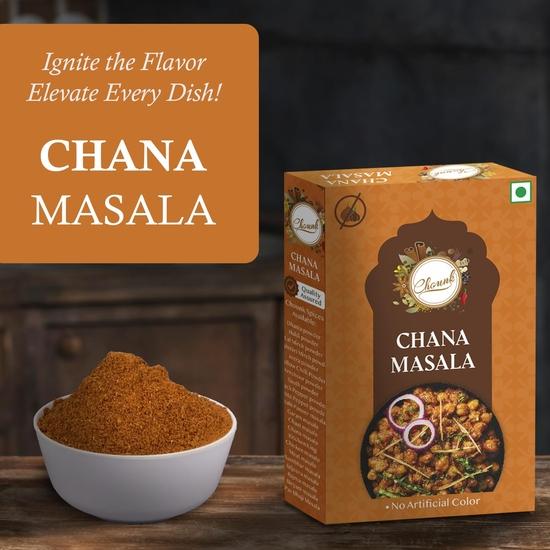 Chounk 100% Pure Punjabi Chana Masala Powder 500g No Onion No Garlic Blended Spice Mix Ready To Cook Powder Masala || No Chemicals