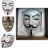 V For Vendetta White Copper V Monster Resin Mask Halloween Party Masquerade Costume Accessory For Cosplay