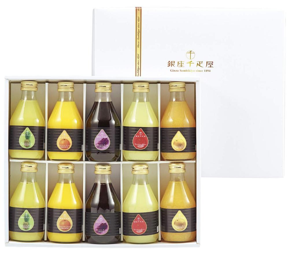 Ginza Sembikiya Ginza Straight Juice B (10 Bottles) Gift Juice Fruit Juice Assortment