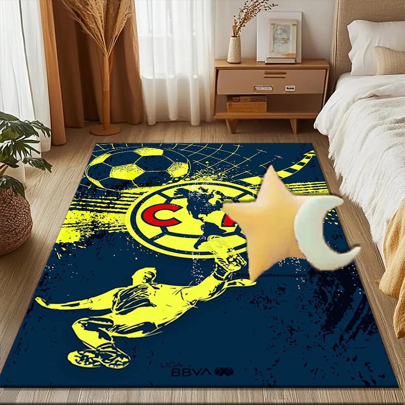 Club America Emblem Rug Game Carpet, Floor Mat for Bedroom Living Room Entryway Rug, Home Decor Idea Gift for Christmas birthday