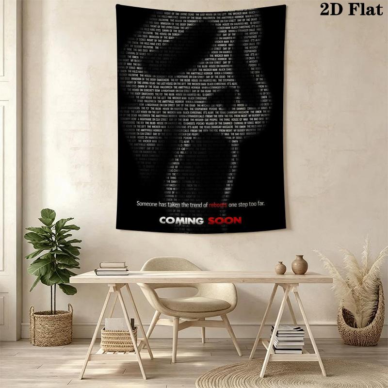 Scary Movie Poster Tapestry Tapestry Fashion Print Background Cloth Background Cloth Home Decor Work Of Art