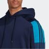 Adidas Originals Trefoil FW22 Re-Process Hoodie With Classic 3-Stripes And Drawstring Men Hoodie Blue HK7478