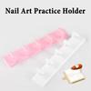 10Pcs Nail Practice Stand Fake Nail Tips Holder DIY Home Salon Nail Art Display Stand Beginner Manicure Painting Practice Base