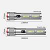 Handheld Type-C Rechargeable LED Flashlight Side Light Aluminum Alloy Work Camp Light Waterproof Handheld Torch Emergency