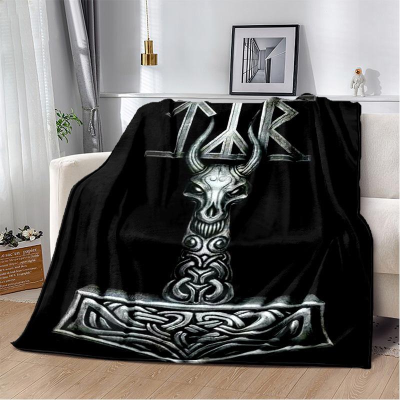 Viking Norse Mythology God Loki Soft Plush Blanket,Flannel Blanket Throw Blanket for Living Room Bedroom Bed Sofa Office Cover