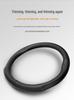 Mazda Steering Wheel Cover: Genuine Leather, Non-Slip, Sweat-Absorbent, Breathable, Universal for All Seasons, Ultra-Thin Design.