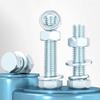 M12x80mm Galvanized Bolt, Nut & Washer Set