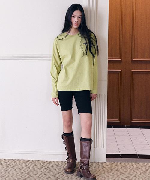 Shop Ara Aria Basic Logo Point T-Shirt_Olive Olive/Free