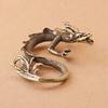 Antique Dragon Small Statue Desktop Ornament Chinese Mythical Beast Figurines Retro Home Feng Shui Decorations Crafts