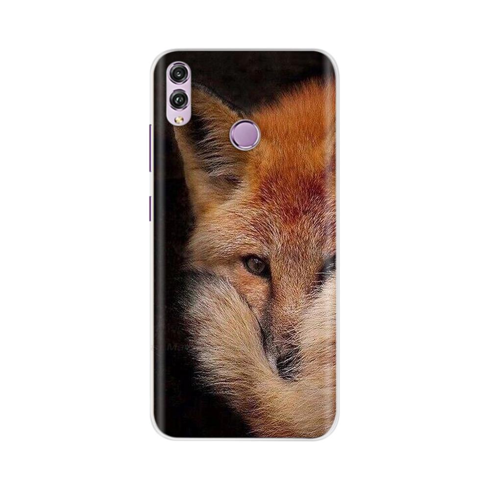 Für Honor 8X Hülle Mode Klare Bunte Weiche Handy-Rückabdeckung Für Huawei Honor 8X Silikon Funda Stoßfänger Schalen für Honor 8X