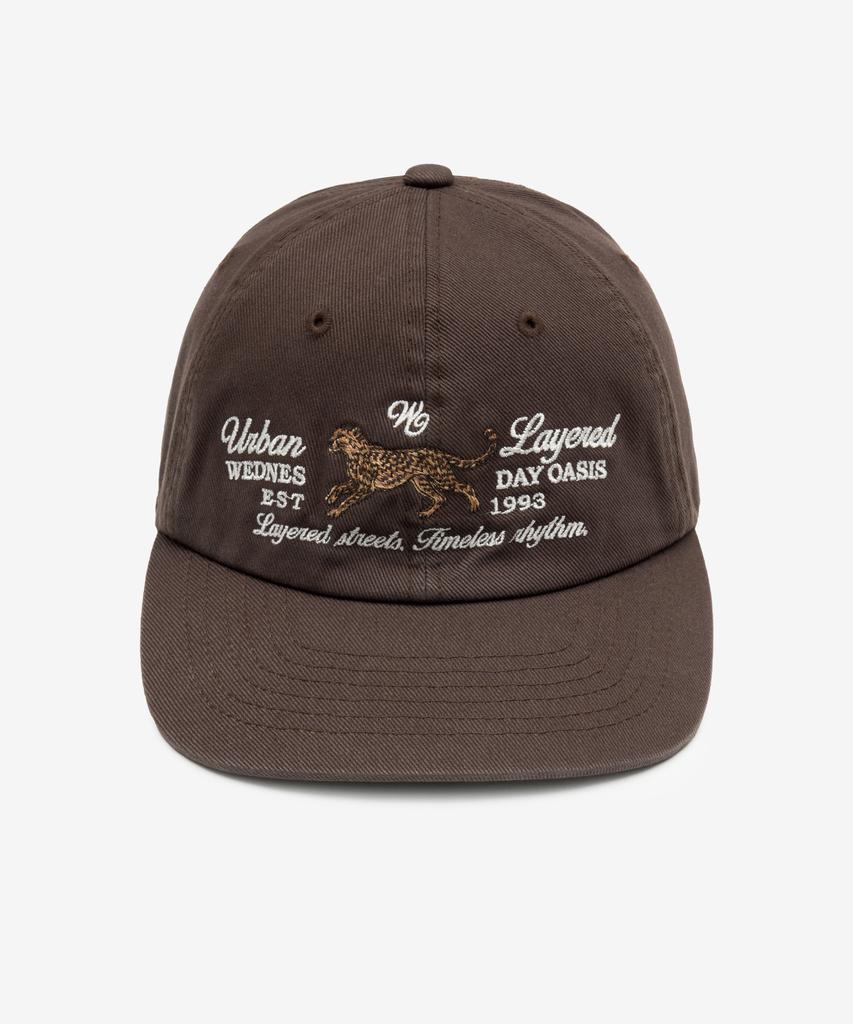 Wednesday Oasis Layered With Leopard Ball Cap_Brown(W25-Acc06)