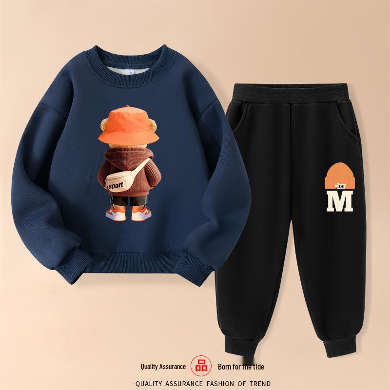 Boys Spring & Autumn Casual Fashion Hoodie and Long Pants Set - 2026 140cm