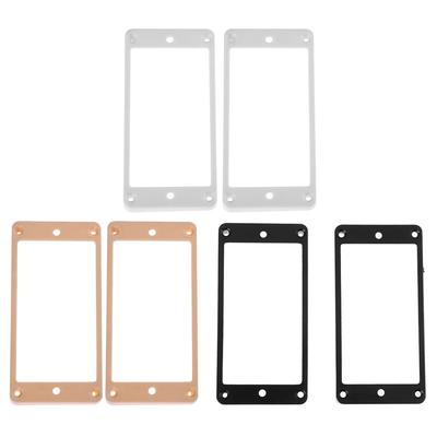 2 Stück Gitarre Gebogene Kunststoff Humbucker Tonabnehmer Rahmen Halter Befestigungsringe
