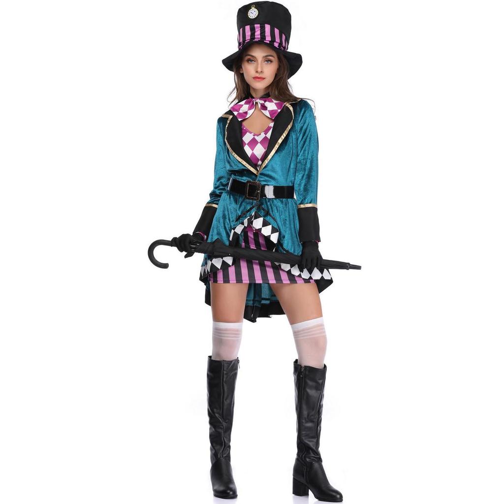 Plus Size Halloween Female Magician Costume (S-XXL)