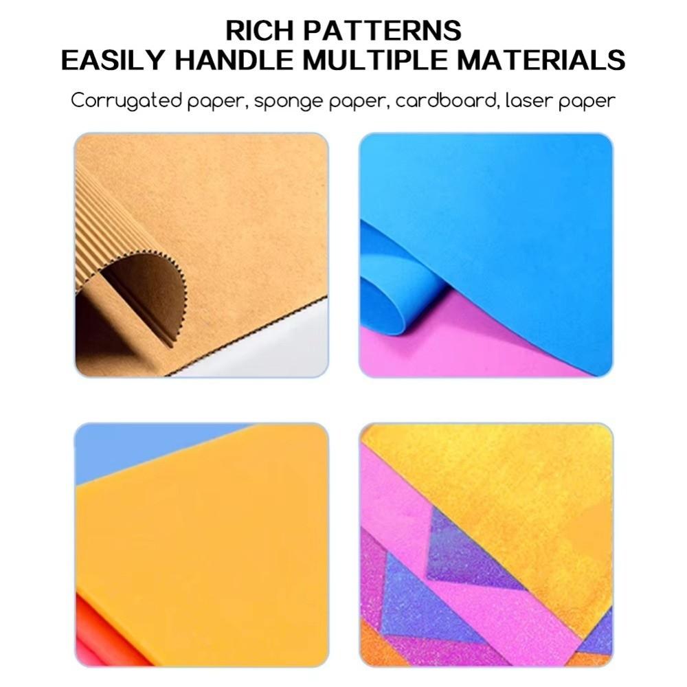 Perforatrice Manuelle Mini en Plastique Multi-fonctionnelle Perforatrice Manuelle pour Papier Fournitures de Papeterie