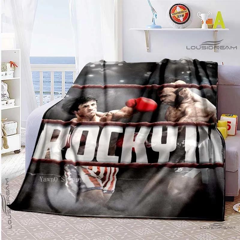 The Champion of Boxing 3D Printed Blanket Rock-y Character Blanket for Fans Bedding Bedspread Sofa Air Condition Warming Cover