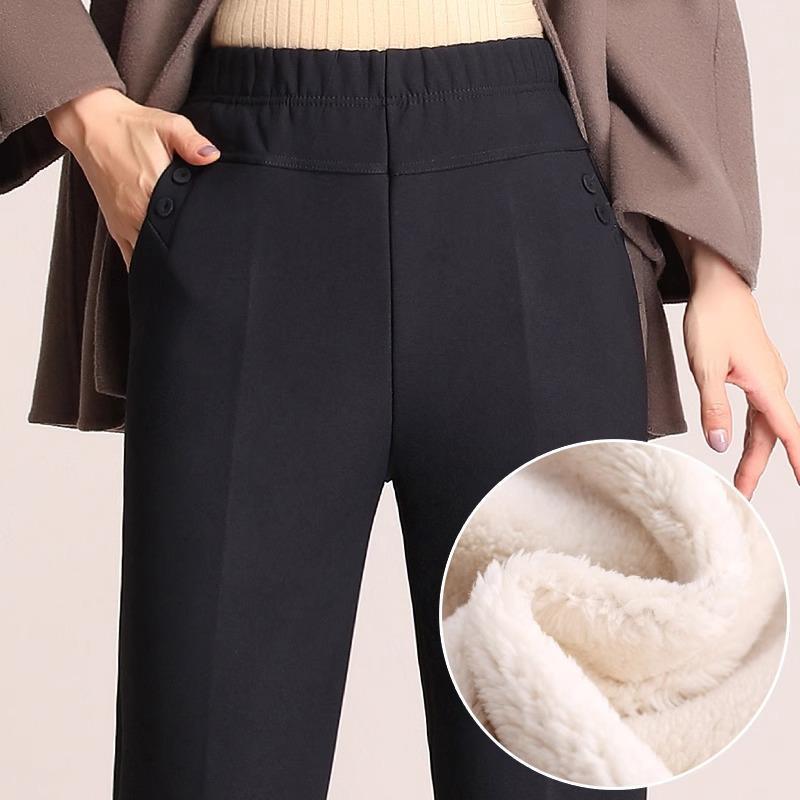 

Мамины зимние брюки на флисовой подкладке - Уютная овечья шерсть для женщин среднего и пожилого возраста XL for 80-110 jin