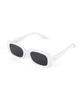 Hangeul Street Oval Chic Sunglasses White