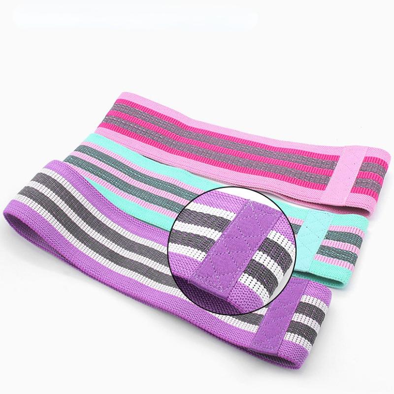 Motståndsträningsband med halkfri design för höfter och glutes, 3 nivåer träningsband för kvinnor och män, Booty Band för hemmaträning, yoga, pilates