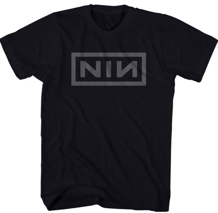 

Nine Inch Nails Grey NIN Logo T Shirt Mens Rock Music Classic Band Tee New Black Unisex T-Shirt XL