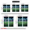 2pcs,2D Plane Printing Contemporary Curtains Goal Moment Polyester Easy Install (without Rod) Decorations Outdoor for Bedroom &