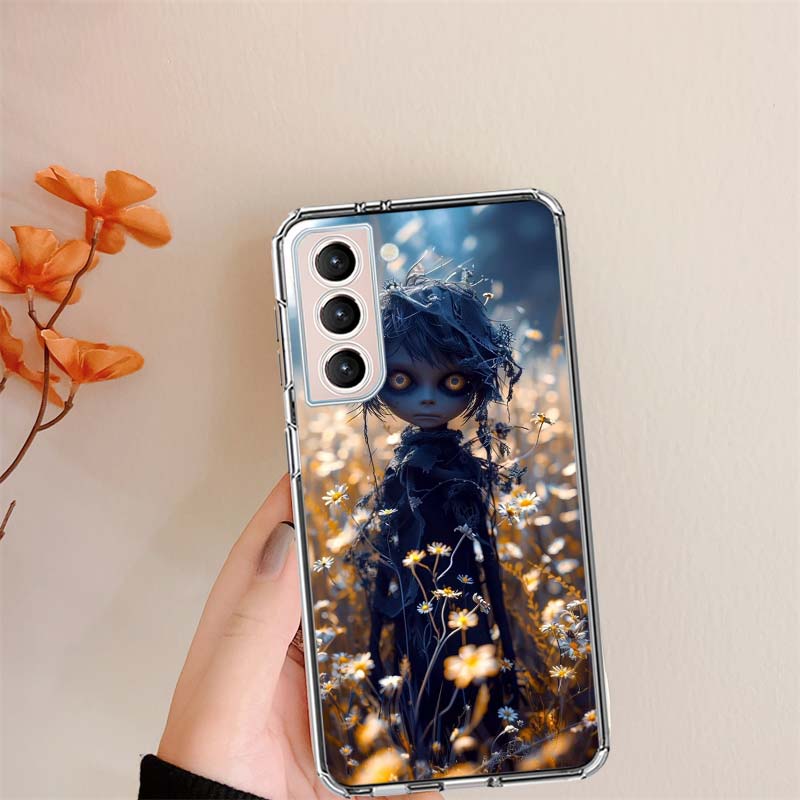The Lonely and Terrifying Scarecrow Clear Phone Cases for Samsung S26 Ultra Galaxy S25 Edge S24 S23 FE S21 Plus S20 S22 S10 Cove