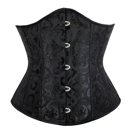 Palace Style Dame Design Kropp Floral Justerbar Ryggstropp Underbust Korsett Bustier Jacquard Shaping Girdle