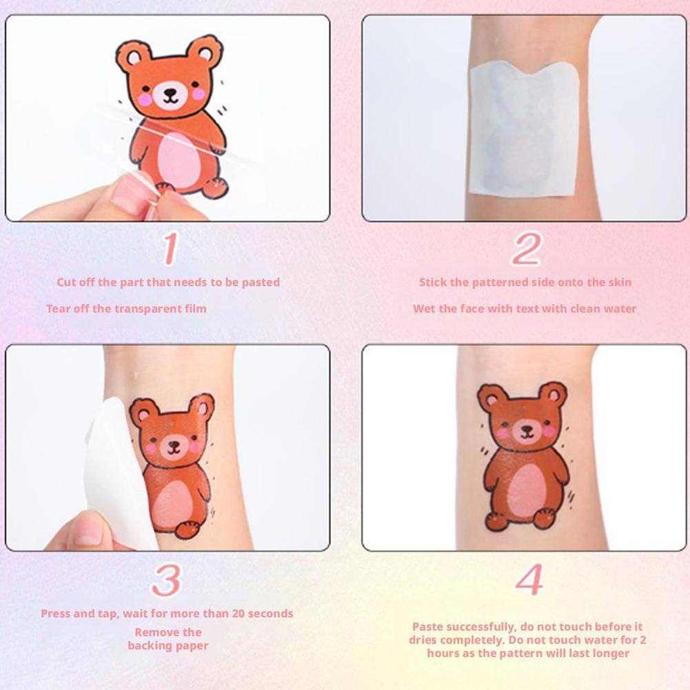 Weibliche Blume Tattoo Aufkleber Langlebig Wasserdichtes Tattoo Simulation Arm Schlüsselbein Aufkleber Tat S9M3