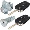 Opel Vectra C 02-09 Front Left Door Lock Insert + Ignition Insert + 2 Keys with Electronics 4 Pcs. Set