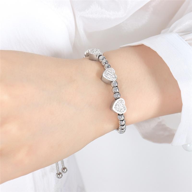 Adjustable Summer Beaded 18K Gold Plated Titanium Stainless Steel Waterproof Tarnish Free Jewelry Bracelets for Women Para Mujer