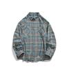 2024 Plaid Long Sleeve Shirt Japanese Hong Kong Style Ins Loose Shirt Boys Summer Trendy Versatile Casual Coat