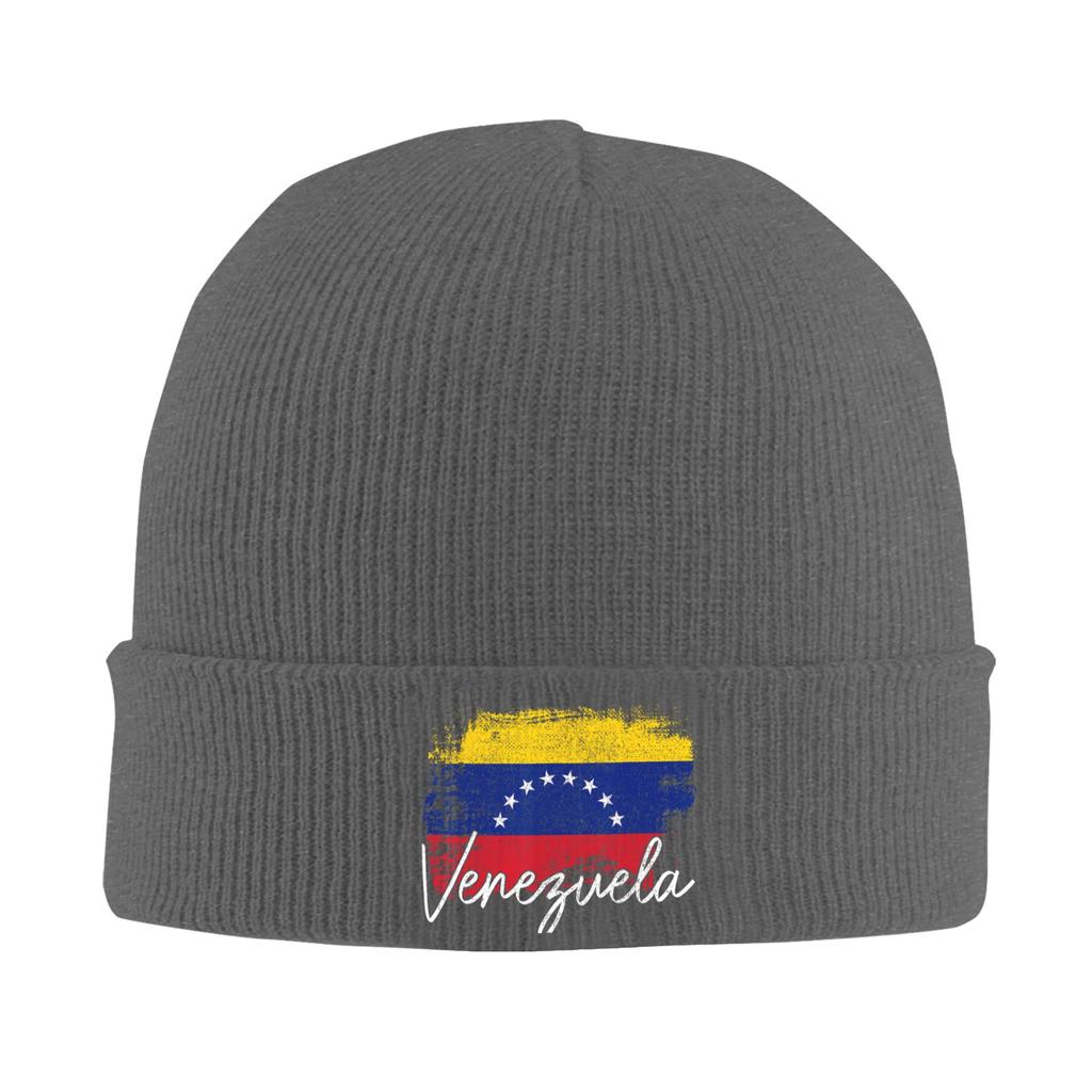 Venezuela Vintage Flag Venezuelan Pride Roots Knitted Hat Caps Unisex Gym Beanie Hats Autumn Pattern Thermal Elastic Bonnet Hats