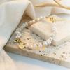 Non-Fading Heart Charm Bracelet Irregular Imitation Pearl Lucky Bracelet  Versatile Jewelry