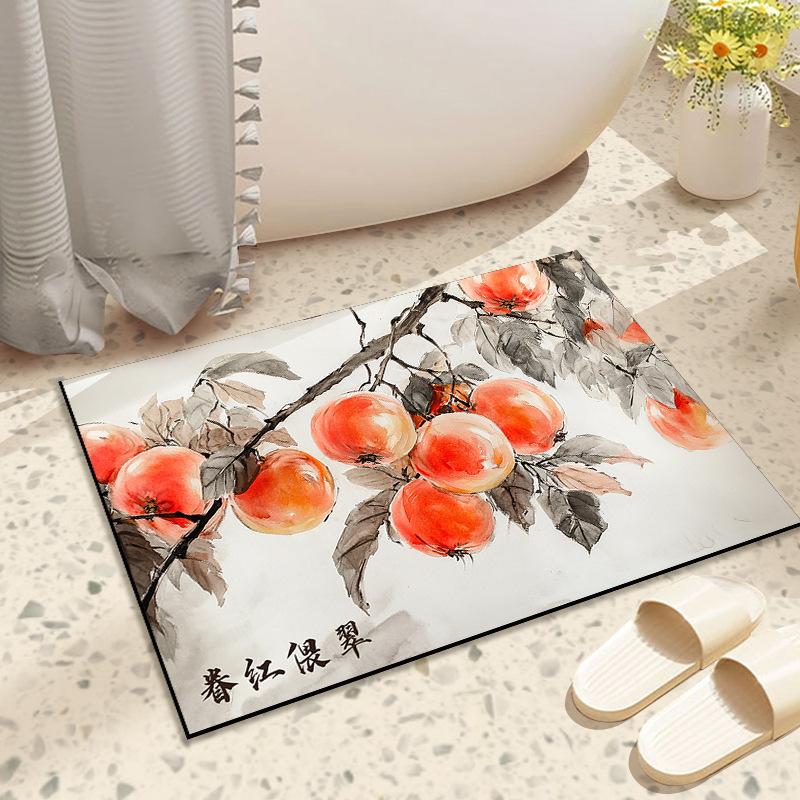 Ancient Fruit Diatom Mud Household Absorbent Mat Toilet Toilet Floor Mat Washroom Floor Mat Anti-slip Wear