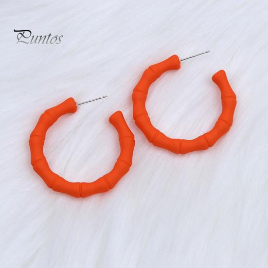 1 paire de boucles d'oreilles créoles simples pour femmes, Style doux, couleur bonbon, boucles d'oreilles circulaires en acrylique, robe de fête de vacances, bijoux d'oreille, accessoires d'anniversaire