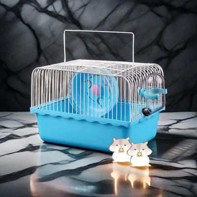 Cuști portabile pentru hamsteri, vile cu un singur etaj, cuști pentru urs de aur, cuști de grădină mici și accesorii pentru hamsteri.