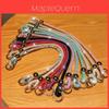Pvc Jewelry Phone Strap With Glittering Beads And Card For Women And Men