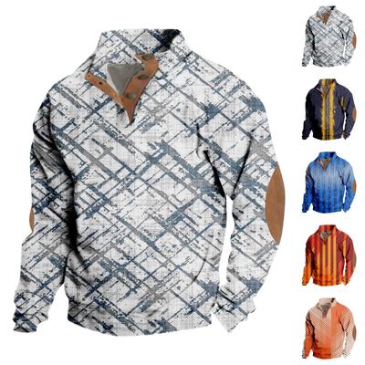 Spring And  Men's Standing Collar Sweatshirt Is Outdoor Casual Sweaters Tops