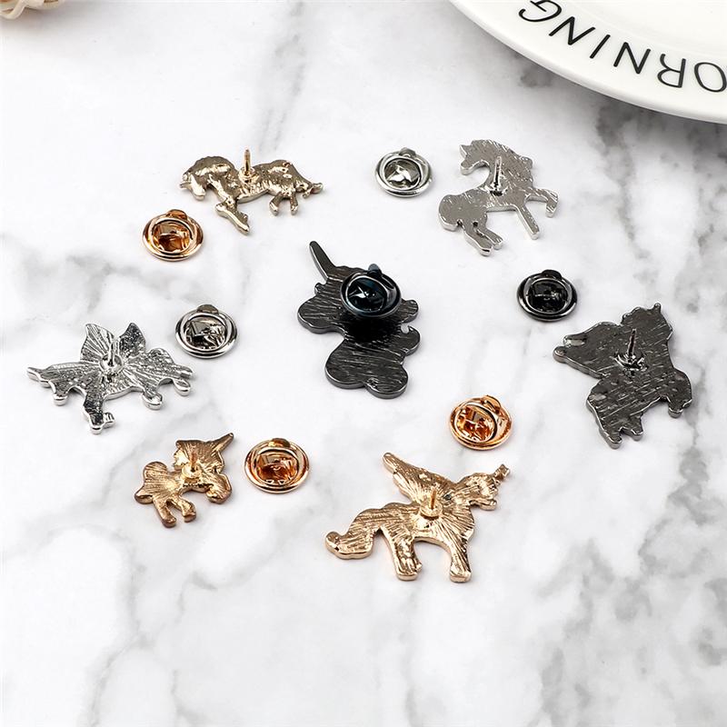 Fashion Enamel Pins Cute Unicorn Sika Deer Brooches for Girls Children Colorful Backpack Shirt Denim Jacket Jewelry Badges Gifts