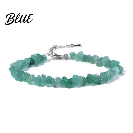 Durable Bracelet Women Irregular Beads Decor Adjustable Length Non-fading Wrist