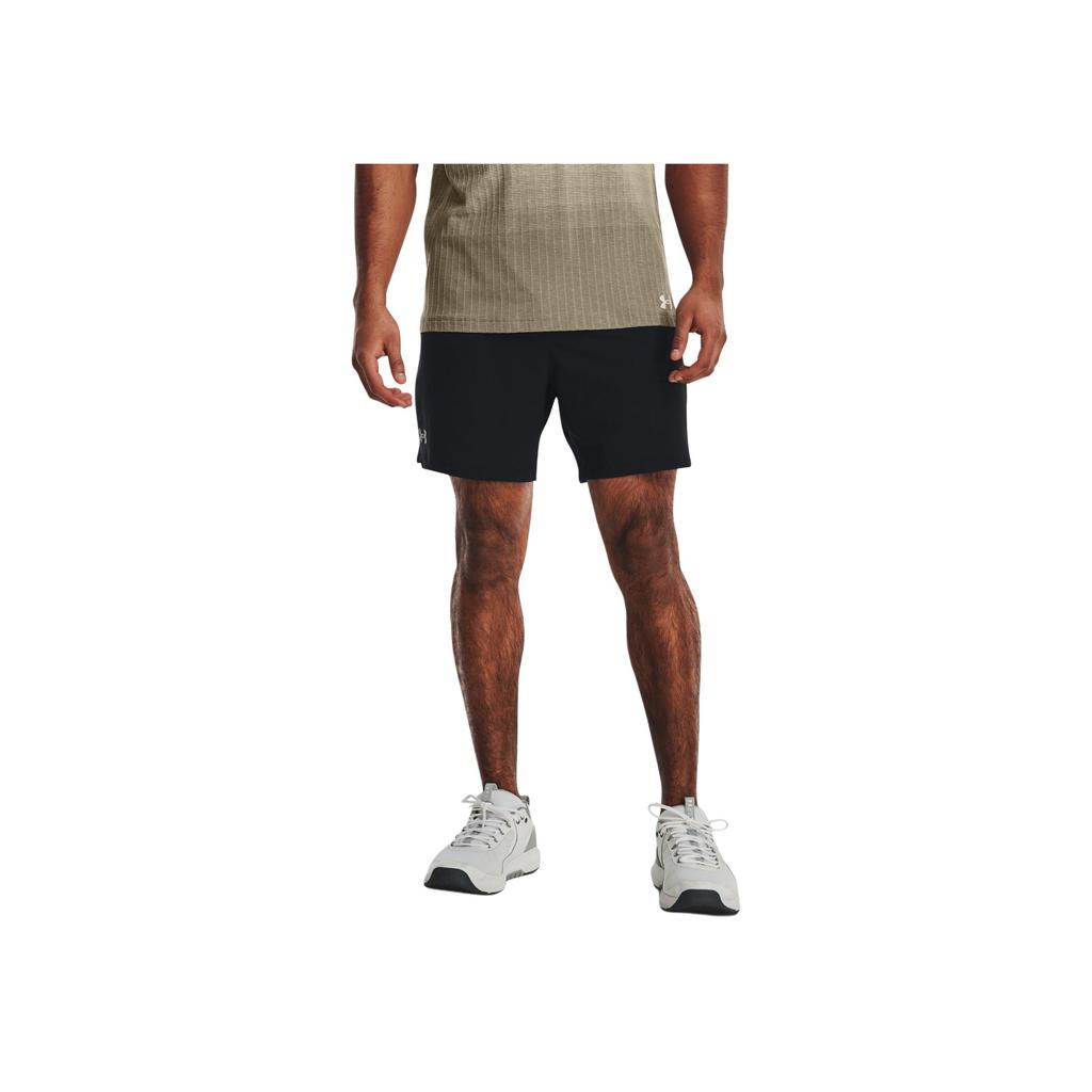 Under Armour Meridian Comfortable Soft Lightweight Solid Color Casual Shorts Men Shorts Black 1386977-001