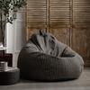 Cotton Linen Striped Washable Bean Bag Sofa for Living Room