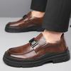 High Quality Leather Shoes For Men Fashion Retro Business Dress Shoes Men Outdoor Comfortable Slip-On Loafers Men Zapatos Hombre