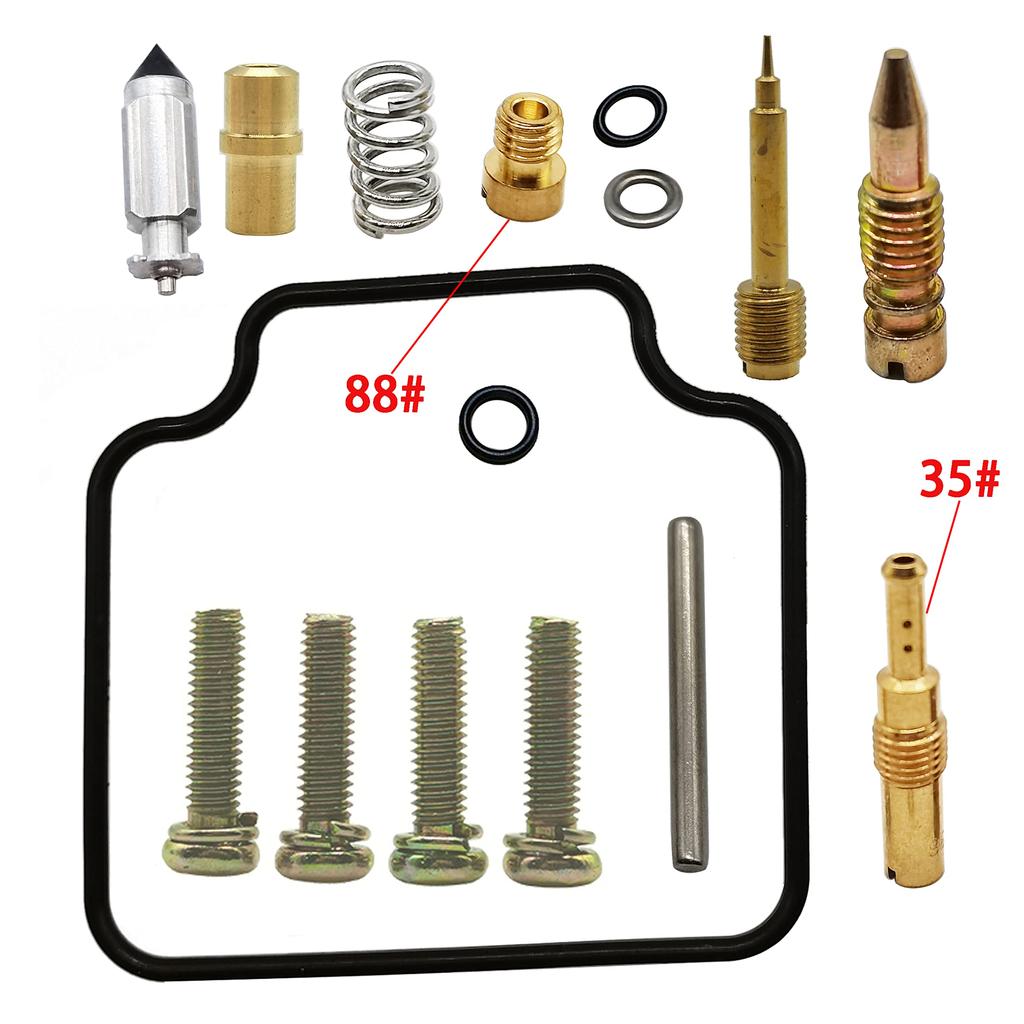 2 Set CB125TD Carburetor Repair Kit Suitable for Honda Super Dream HG125-3A CB-125T CBT-125 Carburetor with 1982-1988 Plunger Assembly