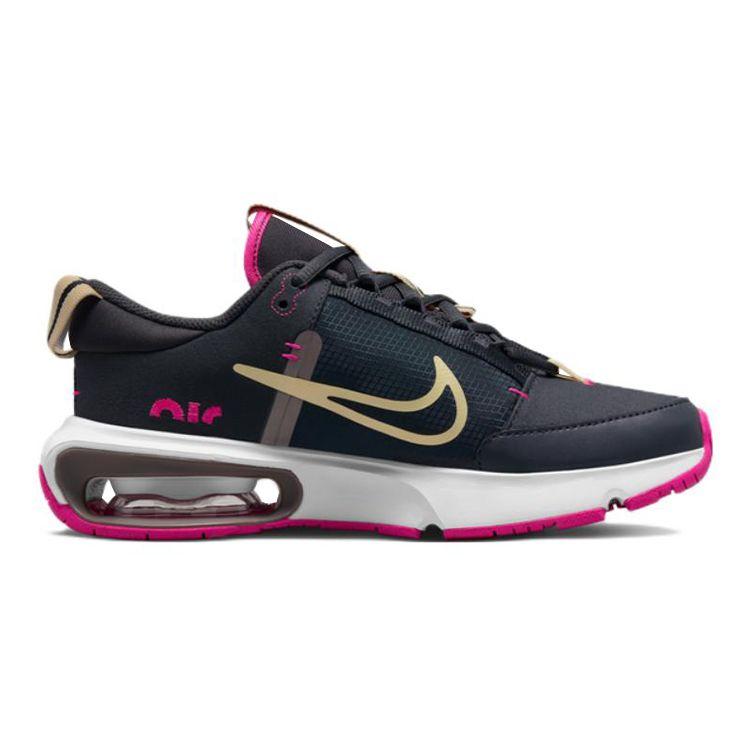 Nike Air Max Intrlk Comfortable Fabric Low-Top Kids Running Shoes Kids running shoes Black Purple Red DJ0011-001