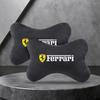 2/4pcs Car Neck Headrest Pillow Seat Belt Protector Pads For Ferrari F1 F8 F80 SF90 Stradale SF90Spider 296 GTB 296 GTS 812 TG1