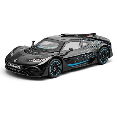 1/24 Benzs-One Alloy Sports Car Model Diecasts Metal Racing Car Vehicles Model Simulation Sound Light Collection Childrens Gifts