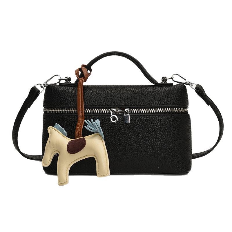 Modna Przenośna Mała Kwadratowa Torba Damska Nowa Moda Wszechstronna Jednolity Kolor Torba na Ramię Listonoszka