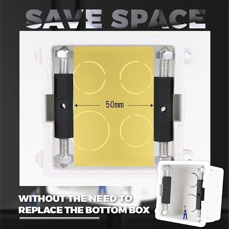 10pcs Wall Switch Socket Cassette Repairer Adjustable Cassette Screws Support Rod with Wrench 86/118 Type Electrical Accessories